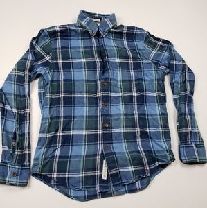 Abercrombie blue button down muscle